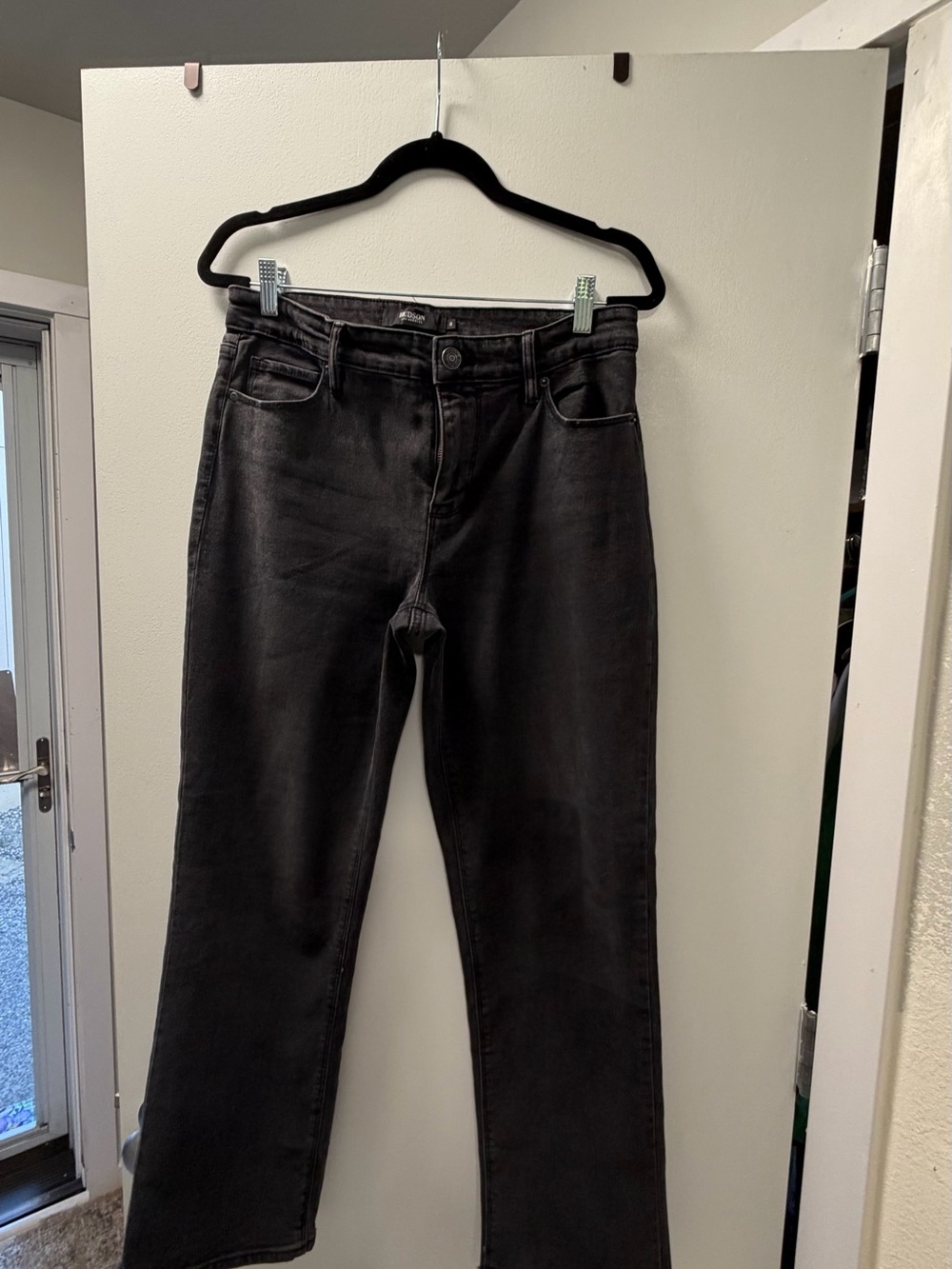 Hudson Jeans Straight-Leg Black Denim